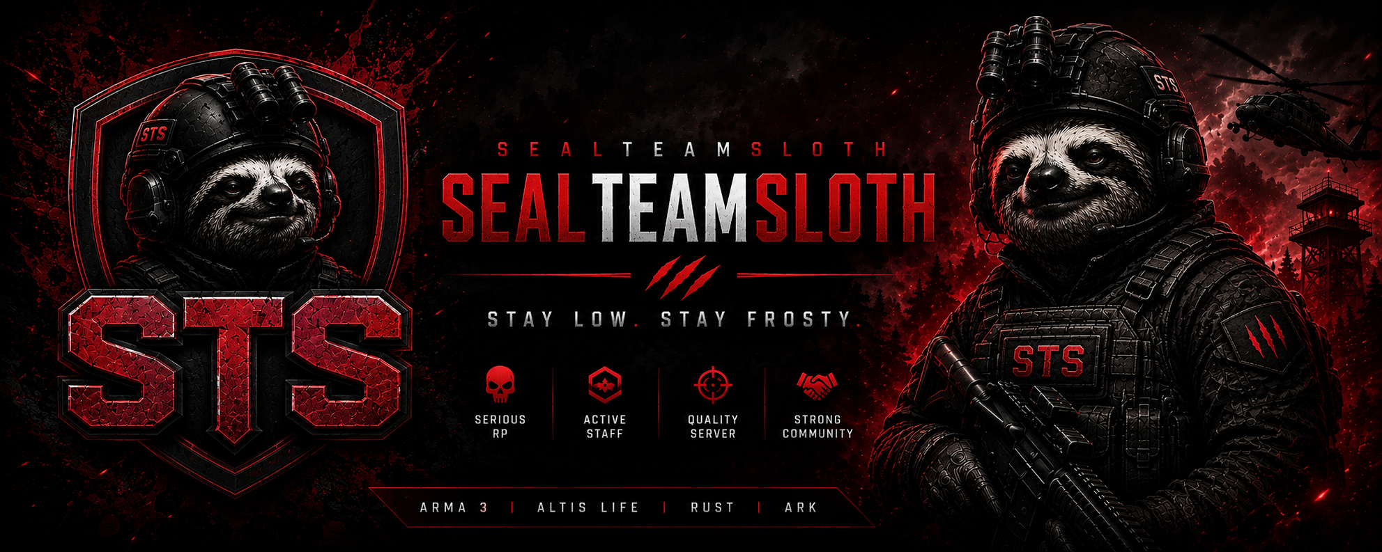 SealTeamSloth ARK Banner