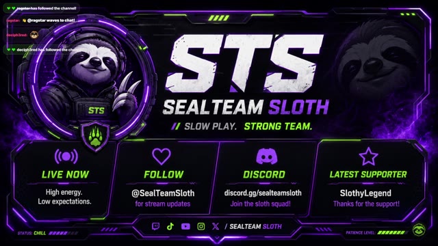 🔴 SEALTEAMSLOTH is live now